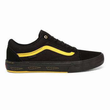 Férfi Vans Larry Edgar Old Skool Pro BMX Tornacipő VA2958061 Fekete/Sárga